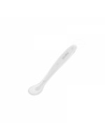 Silikonová lžička měkká Akuku - biela