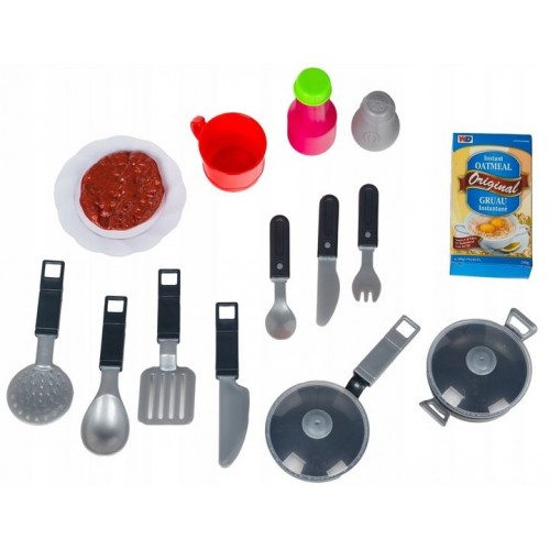 Wanyida Toys Detská kuchynka s príslušenstvom - červená/modrá