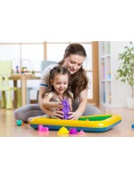 Adam Toys, Kinetický piesok prírodný - 5kg + nafukovacie pieskovisko