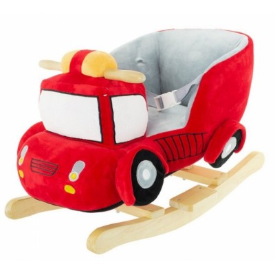Euro Baby Hojdacie Požiarne auto s melódiu - červená