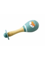 Adam Toys Drevená rumba gule líška - sivá