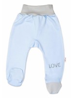 Dojčenské polodupačky, modré - Love, veľ. 56