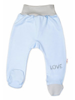Dojčenské polodupačky, modré - Love, veľ. 62