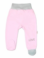Dojčenské polodupačky, ružové - Love