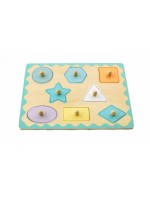 Adam Toys Edukačná vkladačka s úchytmi - tvary
