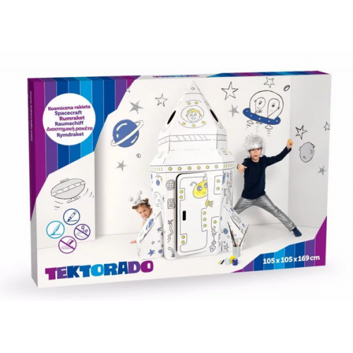 Veľká kartónová vesmírna raketa