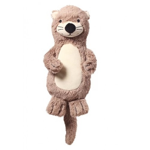 BabyOno Plyšová hračka s hrkálkou Otter Maggie Vydra, béžovo-hnedá