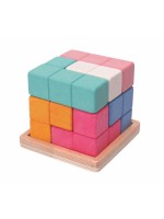 Adam Toys Drevená kocka TETRIS