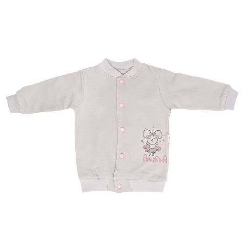 Mamatti Bavlnená detská mikina Lúka - sivá, veľ. 98