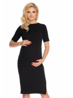 Be Maamaa Tehotenské a dojčiace šaty Kr. rukáv - čierne, veľ. S/M