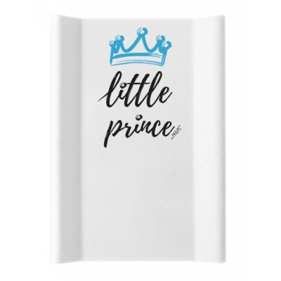 NELLYS Prebaľovacia podložka, mäkká, vyvýšené boky, Little Prince, 50 x 70cm, biela