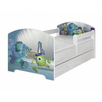 Babyboo Detská posteľ 140 x 70 cm - Monsters