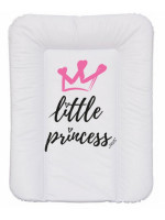 NELLYS Prebaľovacia podložka, mäkká, Little Princess, 70 x 50cm, biela