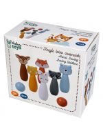 Adam Toys Drevené kuželky - Lesné zvieratká
