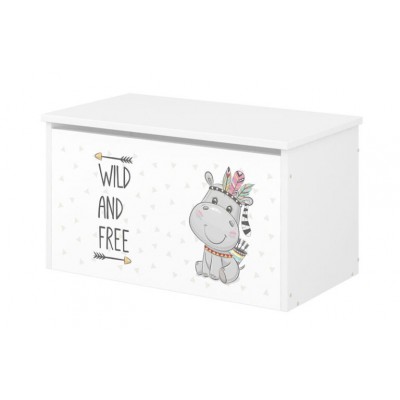 Babyboo Box na hračky s motívom Hippo