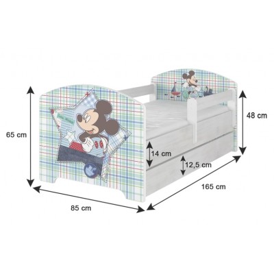 BabyBoo Detská postel Disney - Minnie Paris - biela 160 x 80 cm