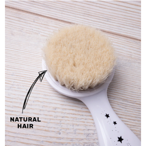 Minene Hrebienok s kefou na vlasy - biely