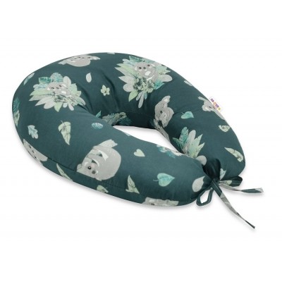 Baby Nellys Bavlnený dojčiace vankúš, Tropical Koala, zelená