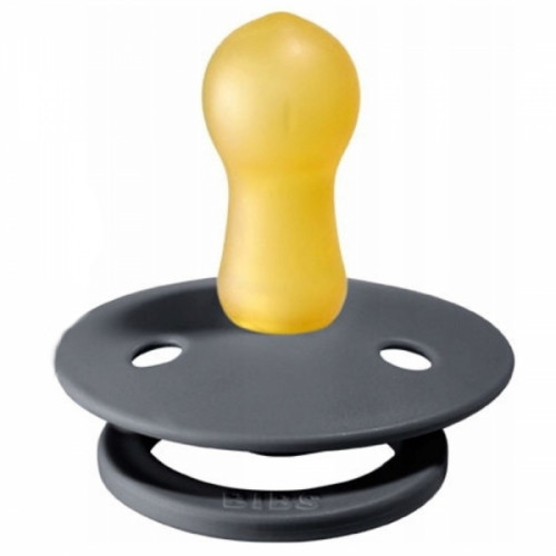 Kaučukový cumlík BIBS, 0 - 6 m, grafitový