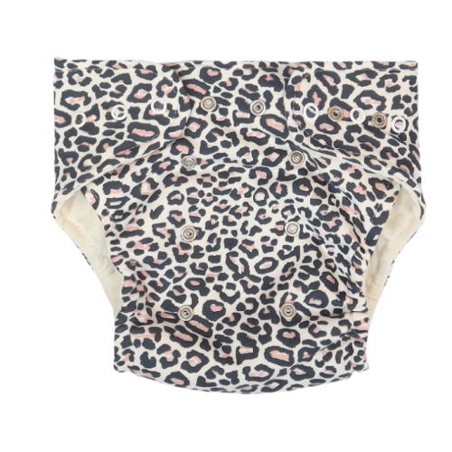 Mamatti Látková plienka EKO sada - nohavičky + 2 x plienka, Gepardík, veľ. 3 - 8 kg,