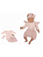 Z&Z 3-dielna súpravička body, tylová suknička a čelenka, ružová