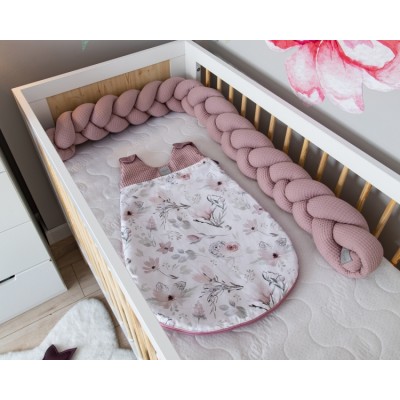Baby Nellys Spací vak Vafel, bavlna LUX - Magnólia, 6-18m