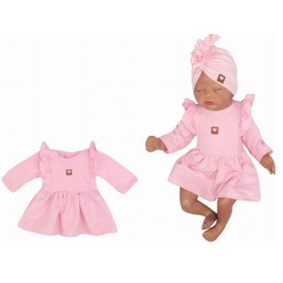 Z & Z Detské teplákové šatôčky/tunika Princess - ružové, veľ. 74