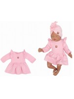 Z & Z Detské teplákové šatôčky/tunika Princess - ružové, veľ. 80