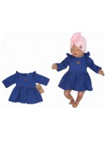 Z & Z Detské teplákové šatôčky/tunika Princess - tm. modré