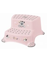 Stolička - schůdky s protišmykovou funkciou - Minnie Mouse, ružová