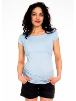 Be MaaMaa Tehotenské kraťasy Jeans - čierne, veľ. L