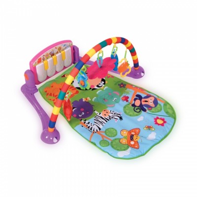 Hracia deka s hrazdou Lorelli PIANO GYM 77X52 PINK