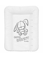 NELLYS Prebaľovacia podložka, mäkká, CUTE BUNNY, 70 x 50cm, biela
