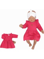 Z & Z Detské teplákové šatôčky/tunika Princess - amarant, veľ. 74