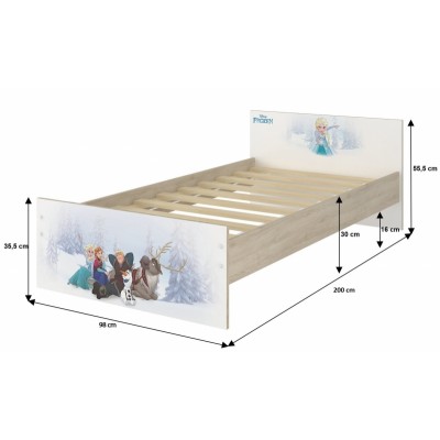 Babyboo Detská posteľ 200 x 90 cm -Lietadlo  MAX XXL + ŠUPLÍK