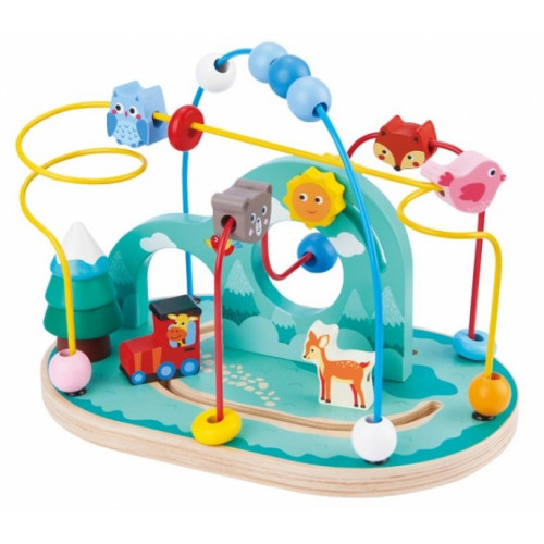 Lelin Edukačný posúvací labyrint - Lesné zvieratká