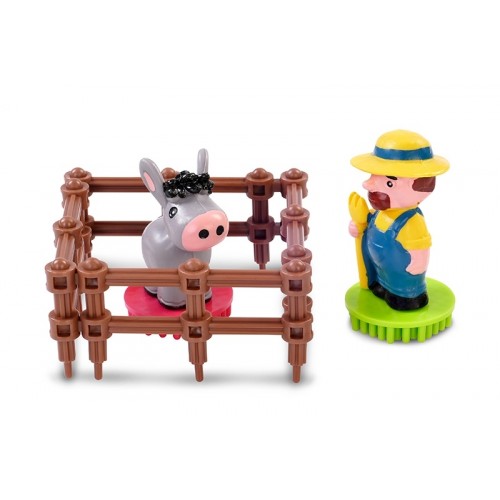 Plastové kocky Spiky Farma, 100 ks dielikov