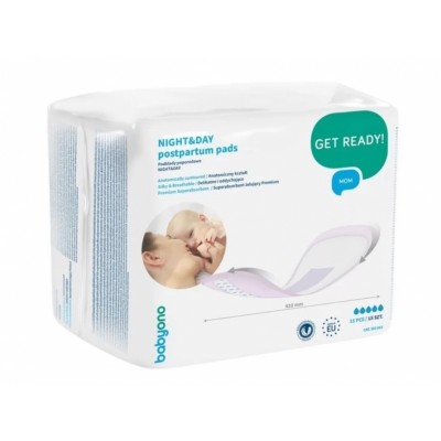 BabyOno Anatomické popôrodné vložky NIGHT & DAY - 15 ks