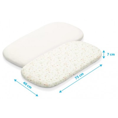 BabyOno Bambusové prestieradla, 40x75cm,  - Les - 2ks, ecru