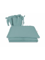 3-dielna sada mantinel s obliečkami, Royal - tm. mäta