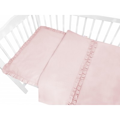Baby Nellys 2-dielne bavlnené obliečky, Royal - růžové