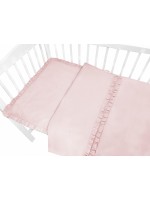 Baby Nellys 2-dielne bavlnené obliečky, Royal - růžové, 135 x 100 cm