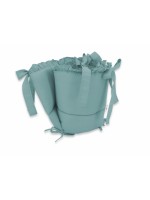 Mantinel s volánikom do postieľky 120 x 60 cm, Royal - mätová