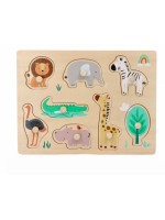 Adam Toys Edukačná vkladačka s úchytmi - Safari