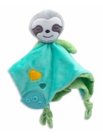 Přítulníček, maznáčik s hrkálkou a hryzátkom Leňochod - mätový