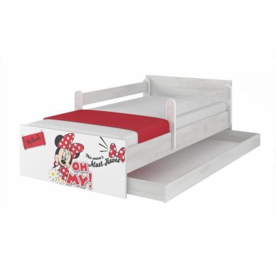 BabyBoo Detská junior posteľ Disney 200 x 90 cm - Minnie UPS + šuplík
