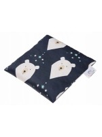 Veľký nahrievací vankúšik s čerešňovými kôstkami, Medvedíky - granátová