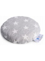 Malý nahrievací vankúšik s čerešňovými kôstkami - Hviezdy v šedej