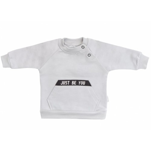 Mamatti Detská tepláková súprava zapínanie na boku, Bear - šedá, veľ. 110