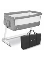 Lionelo Cestovná postieľka LO-Theo - Concrete, sv.šedá